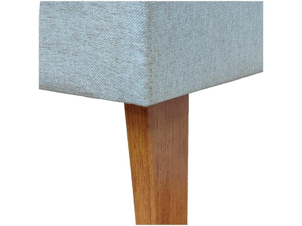 Mesa de Jantar 6 Cadeiras Retangular Tampo de MDF com Vidro Mel e Off White Viena - 6