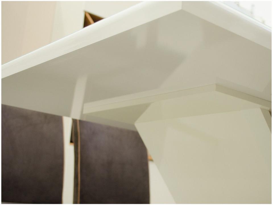 Mesa de Jantar 6 Lugares Retangular Tampo de Vidro - 5