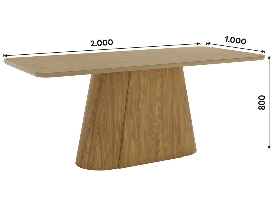 Mesa de Jantar 8 Cadeiras Retangular Henn Olívia - 3