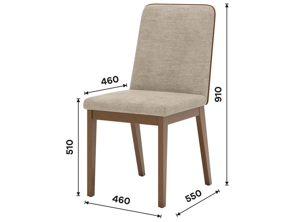 Mesa de Jantar 8 Cadeiras Retangular Henn Olívia - 4