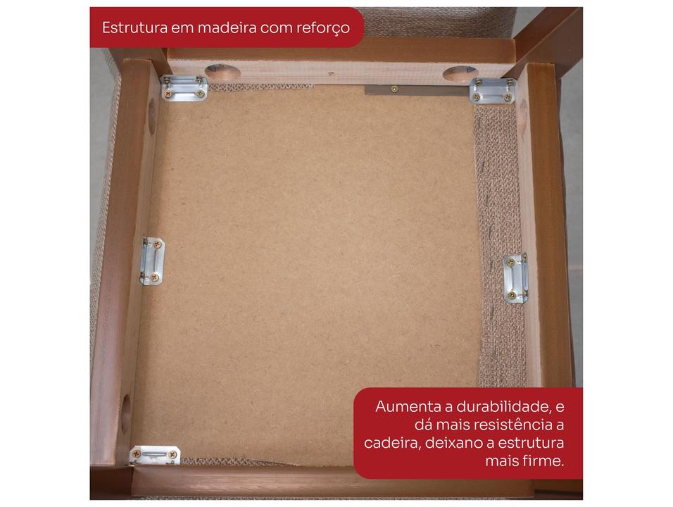 Mesa de Jantar 8 Cadeiras Retangular Henn Olívia - 10