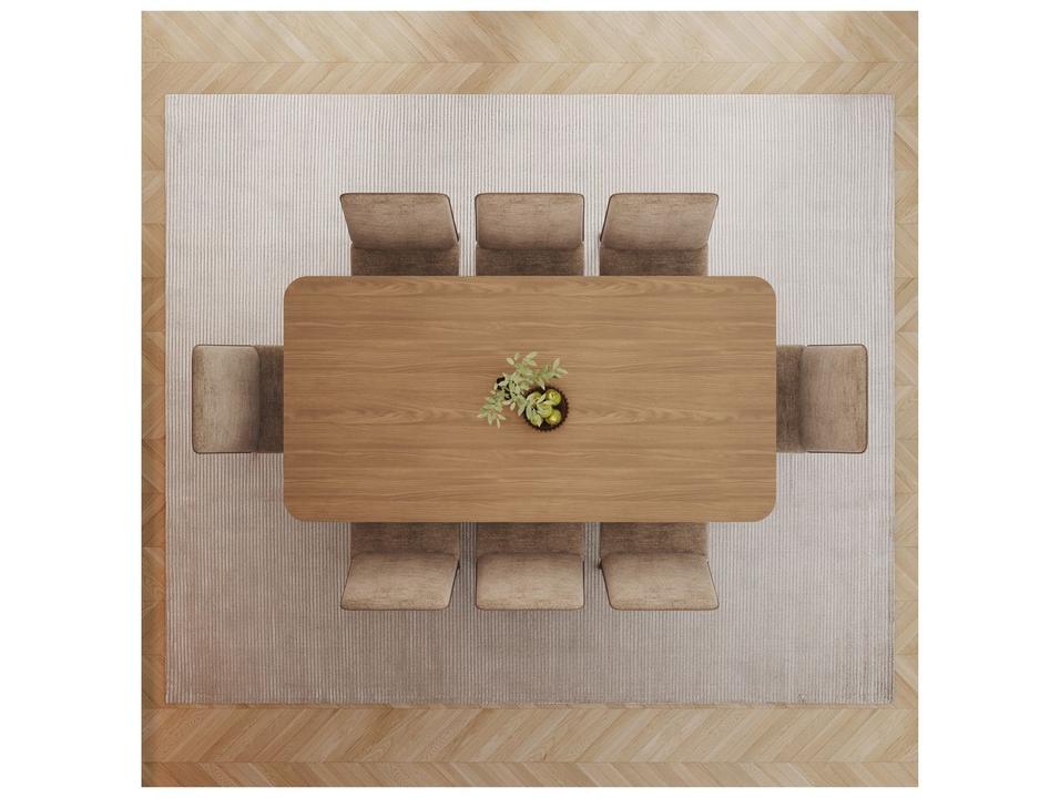 Mesa de Jantar 8 Cadeiras Retangular Henn Olívia - 12