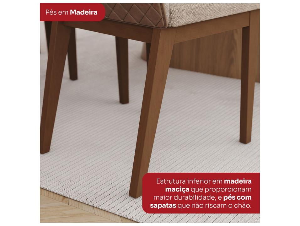 Mesa de Jantar 8 Cadeiras Retangular Henn Olívia - 8