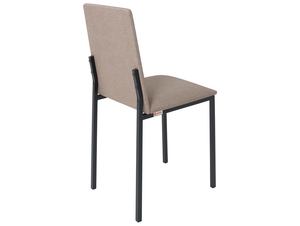 Mesa de Jantar de Aço com Madeira e Tampo de Vidro 6 Cadeiras Retangular Ciplafe Panamá - 7