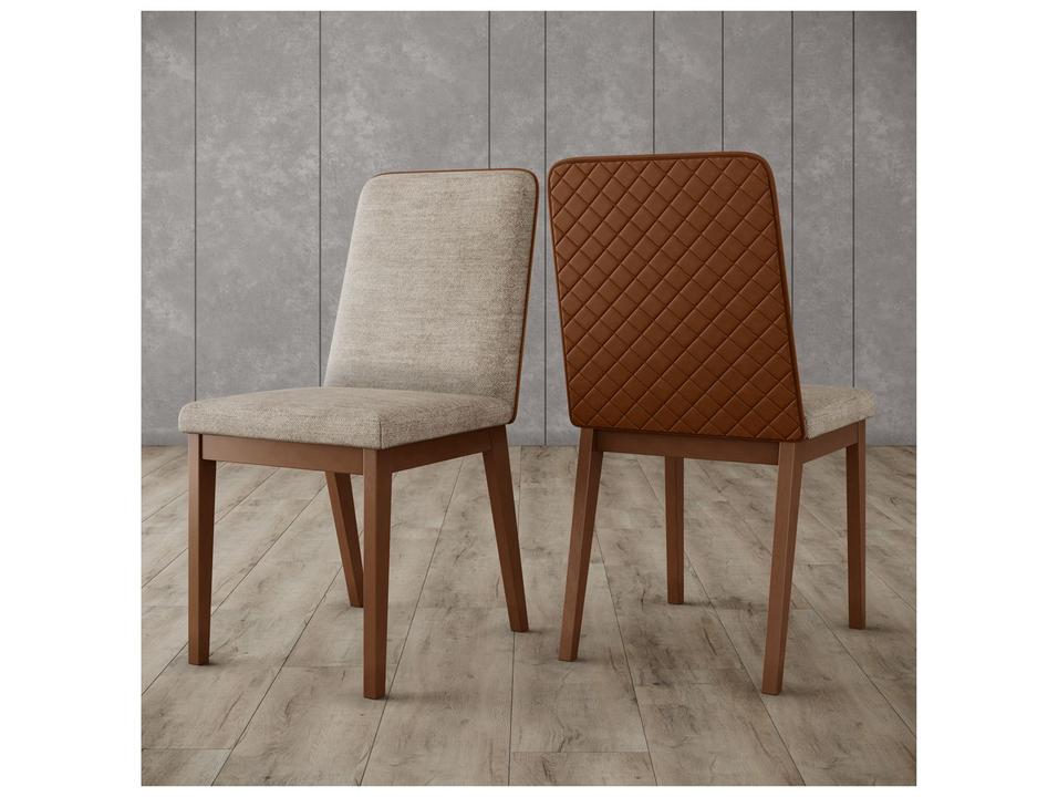 Mesa de Jantar8 Cadeiras Retangular Tampo de Vidro Henn Olívia - 14