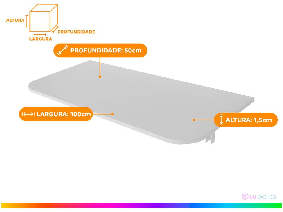 Mesa Dobrável de Parede Multivisão Decore MDS10050BR - 1