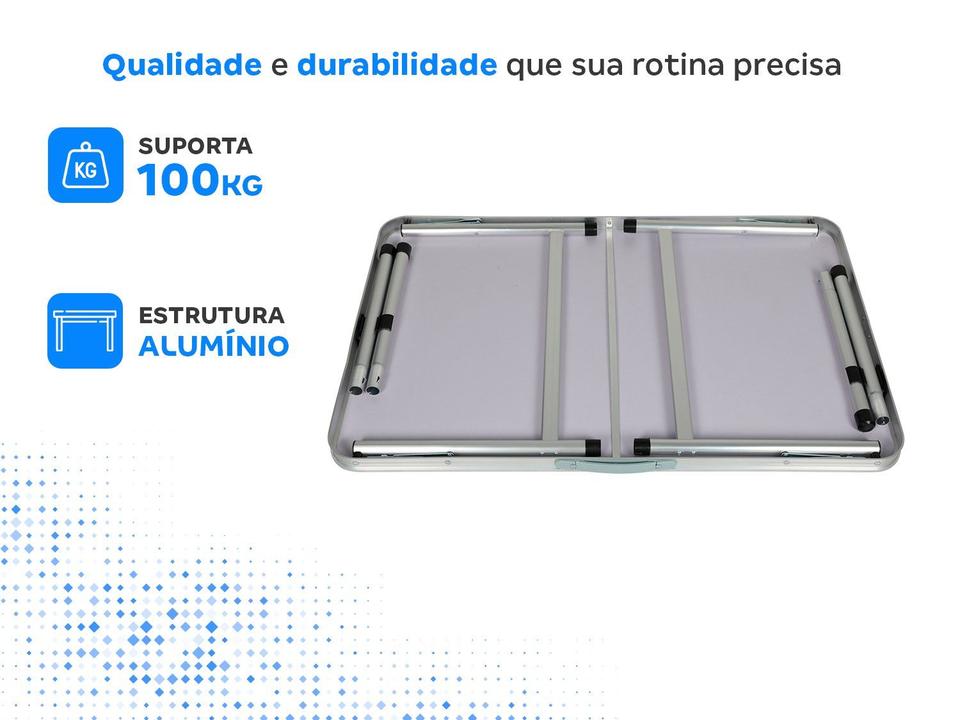Mesa Dobrável Multiuso 90x60cm Otello DOB-AL2 - 4