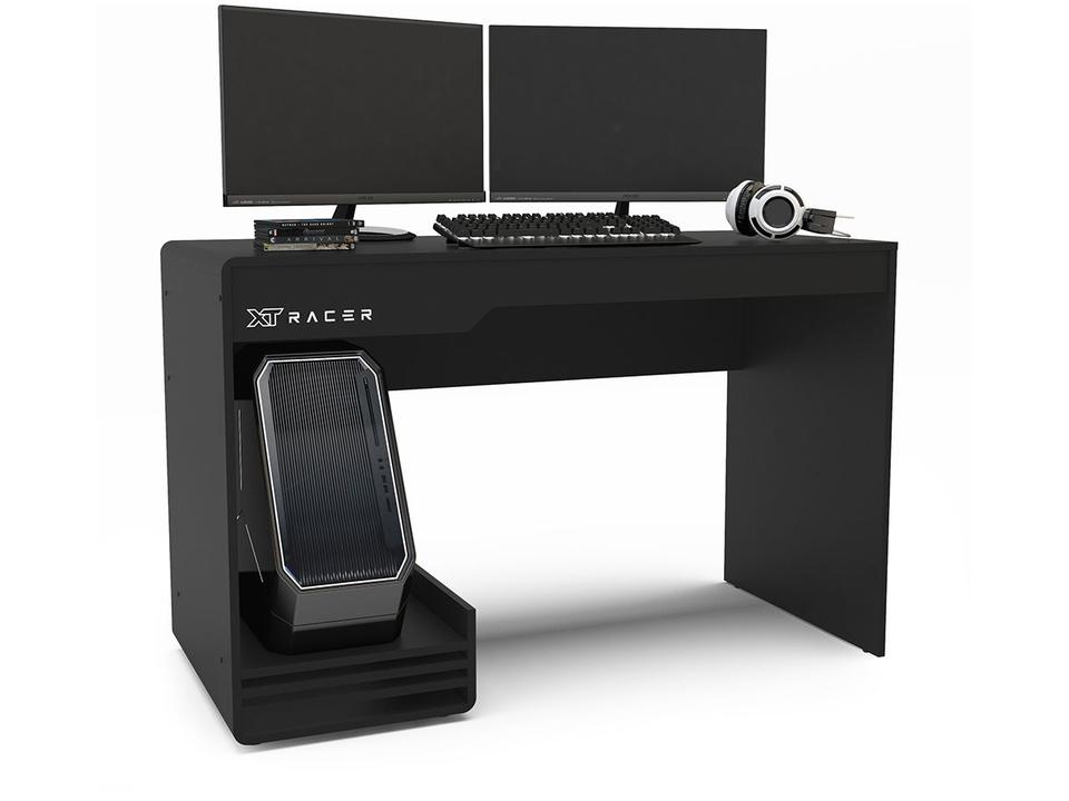 Mesa Gamer XT Racer Line Preto e Branco - 2