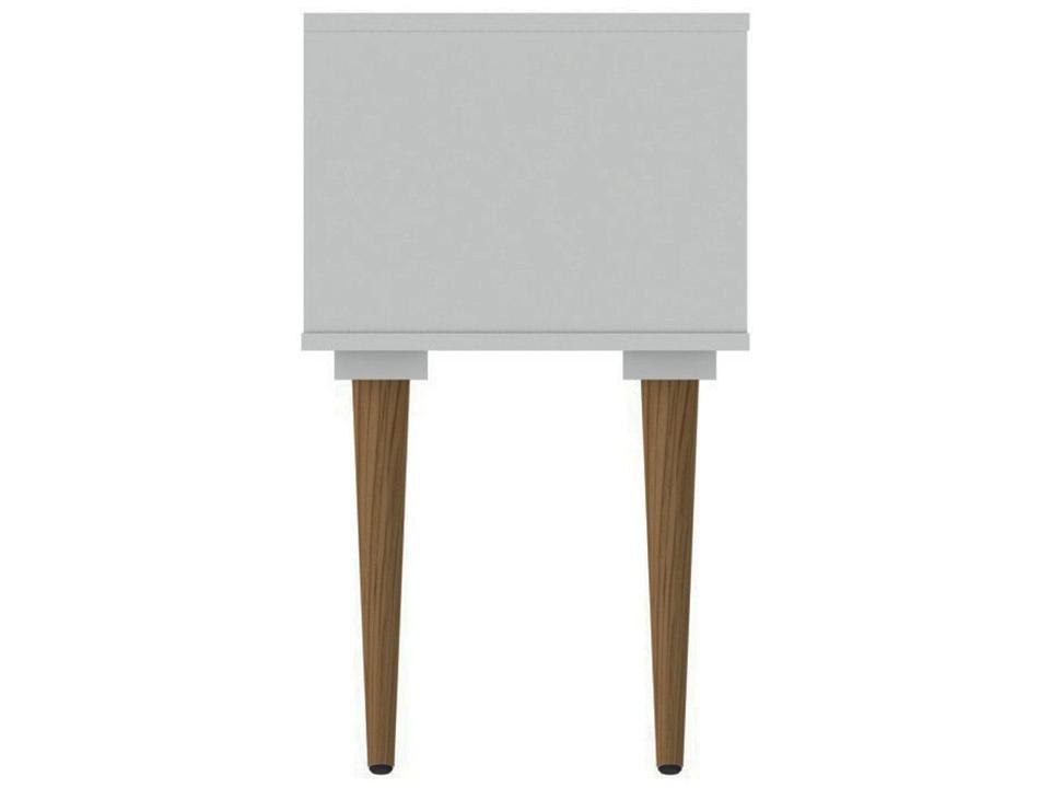 Mesa Lateral de Madeira Pés Palito Retrô 40 Olivar Móveis - 3