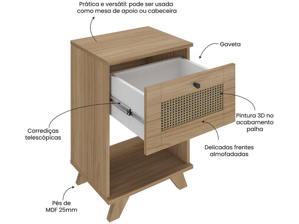 Mesa Lateral Trama Artely - 1
