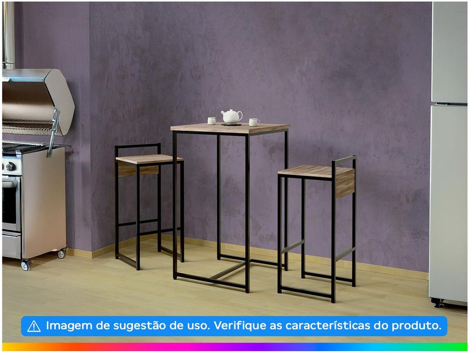 Mesa Quadrada Bistrô Multivisão - 1