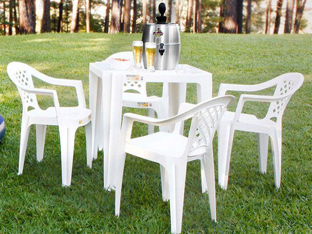 Mesa Quadrada Polipropileno Tramontina Tambaú 92314010 Branco - 7