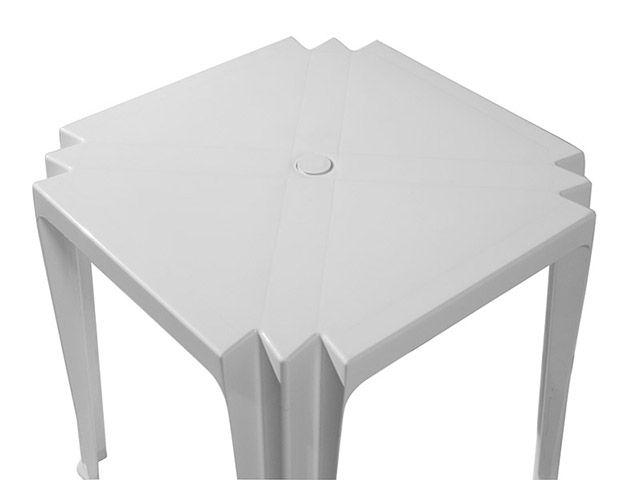 Mesa Quadrada Polipropileno Tramontina Tambaú 92314010 Branco - 2