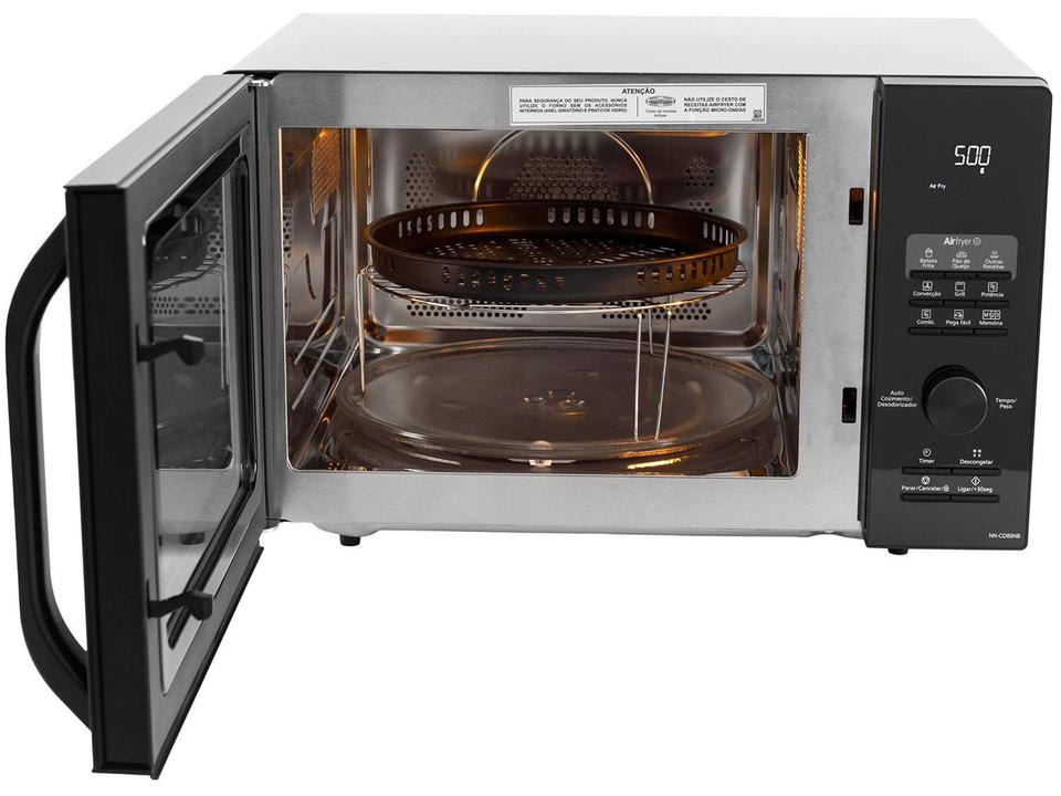 Micro-ondas AirFryer 4 em 1 Panasonic CD89 Black Glass 30L - 7