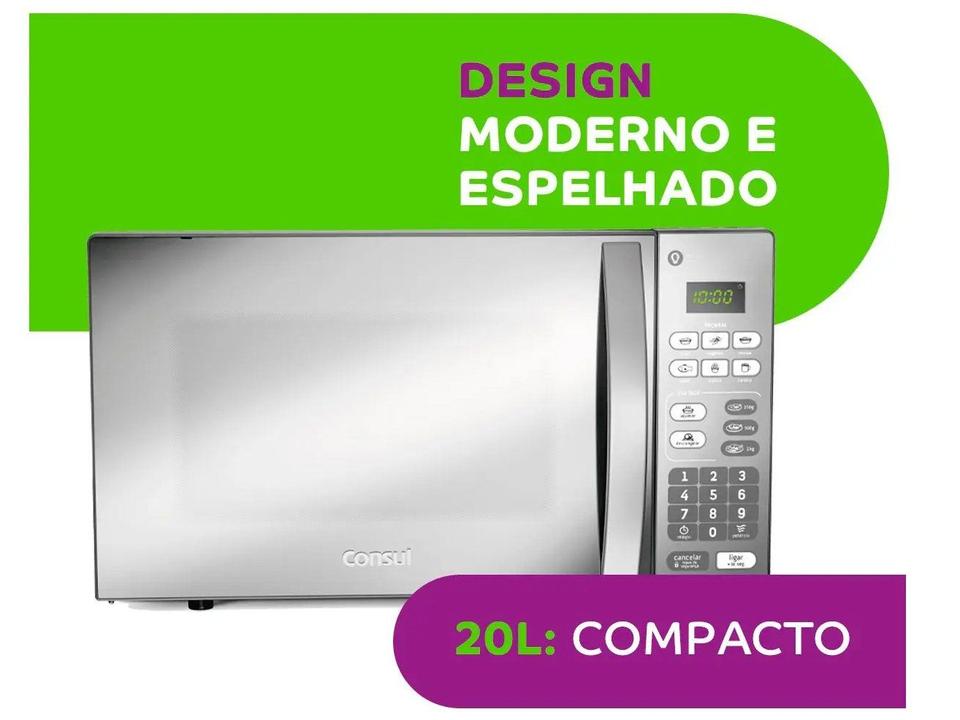 Micro-ondas Consul 20L Cinza - 7