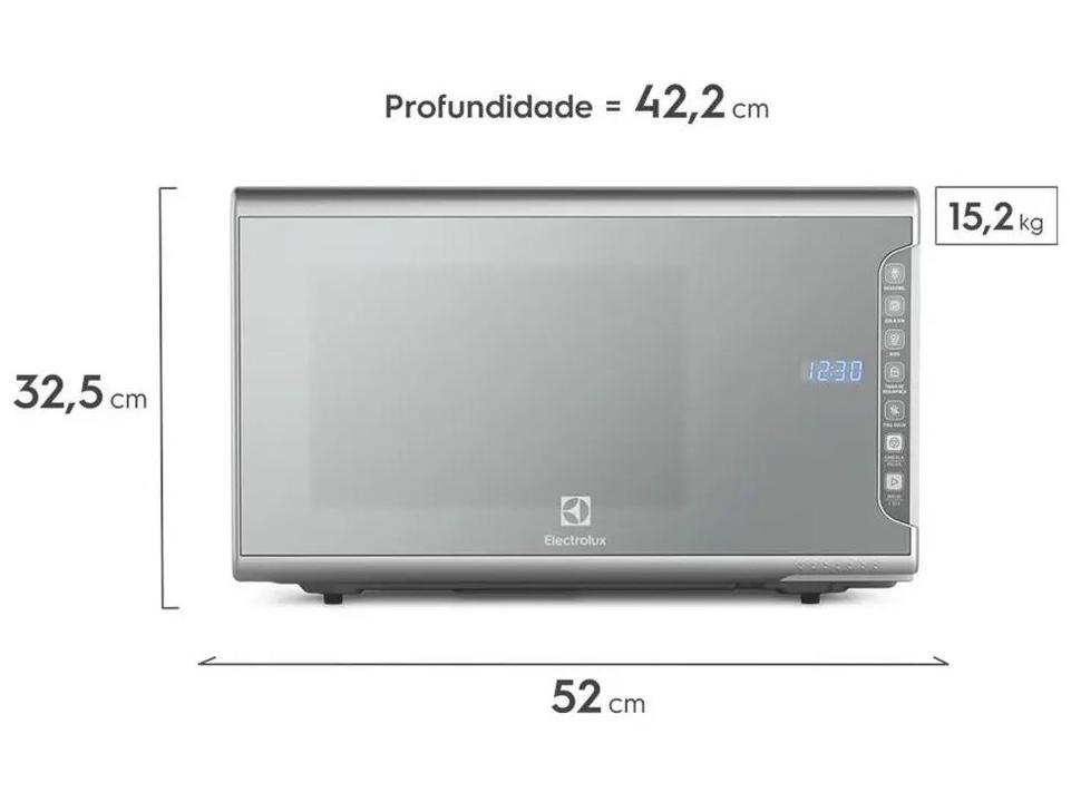 Micro-ondas Electrolux 31L Cinza Espelhado Função Tira Odor - 1