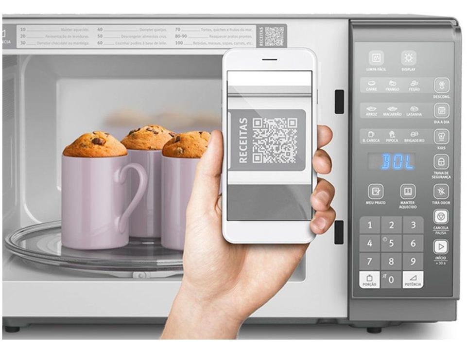 Micro-ondas Electrolux 31L Cinza Espelhado Função Tira Odor - 5