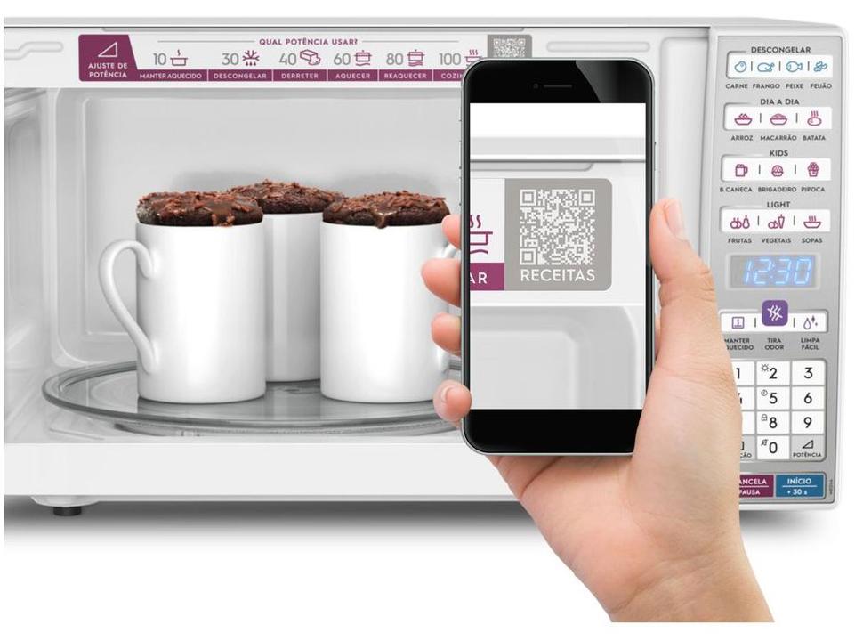 Micro-ondas Electrolux 34L Função Tira Odor e Manter Aquecido Branco MEO44 - 6