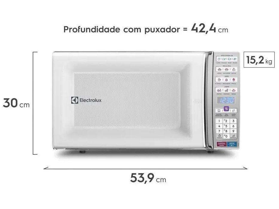 Micro-ondas Electrolux 34L Função Tira Odor e Manter Aquecido Branco MEO44 - 1