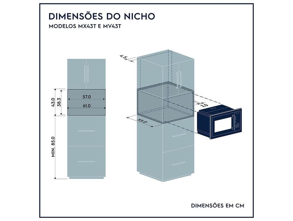 Micro-ondas Electrolux 34L Preto MV43T - 9