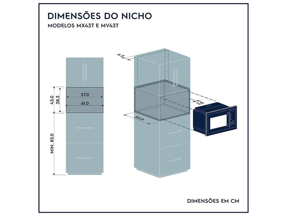 Micro-ondas Electrolux 34L Preto MV43T - 9