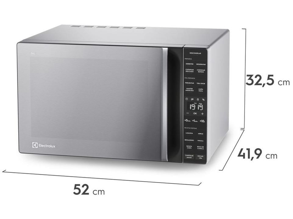 Micro-ondas Electrolux 36L Inox Efficient com Descongelamento Assistido ME36S - 2