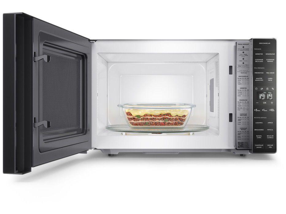 Micro-ondas Electrolux 36L Prata e Preto Espelhado Efficient ME36S - 4