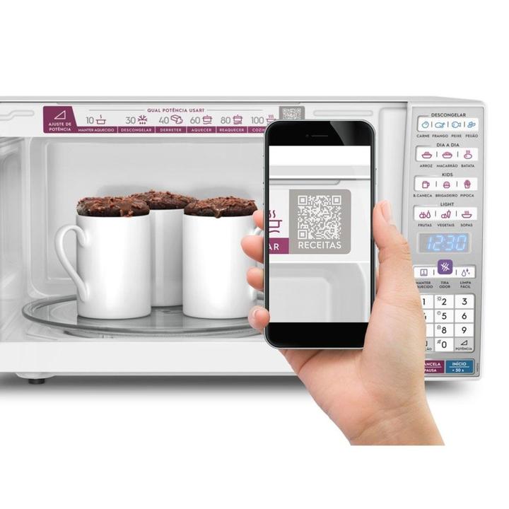 Micro-ondas Electrolux de bancada Branco com Função Tira Odor e Manter Aquecido 34L MEO4 - 7