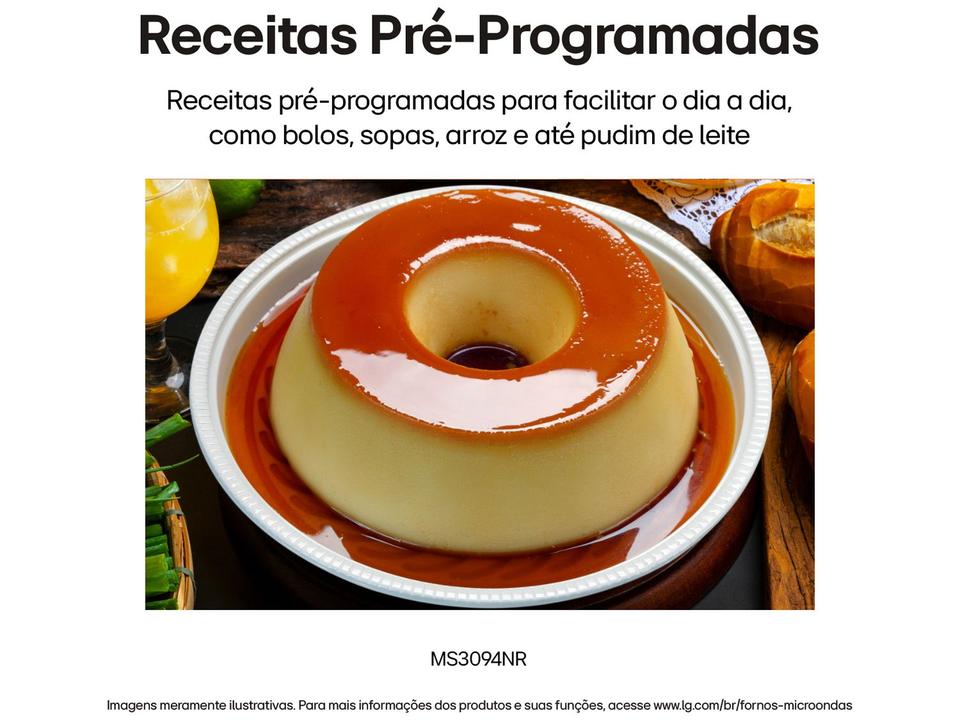 Micro-ondas LG 30L Espelhado Solo NeoChef MS3094NR.FBKFLGZ - 6