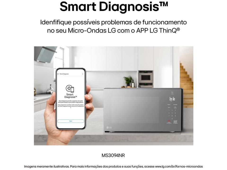 Micro-ondas LG 30L Espelhado Solo NeoChef MS3094NR.FBKFLGZ - 7