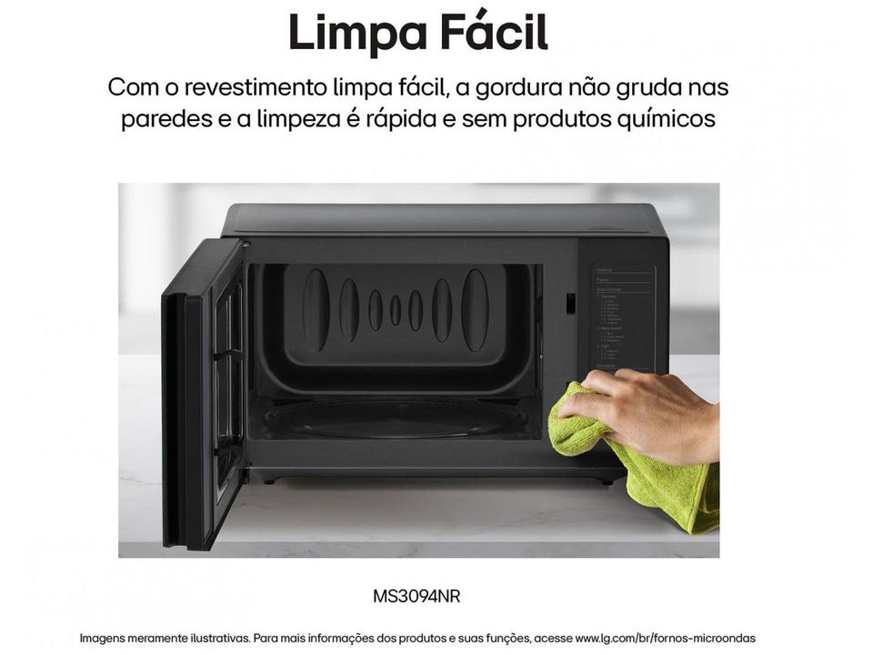 Micro-ondas LG 30L Espelhado Solo NeoChef MS3094NR.FBKFLGZ - 4