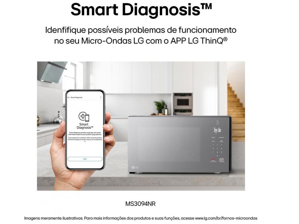 Micro-ondas LG 30L Espelhado Solo NeoChef MS3094NR.FBKFLGZ - 8