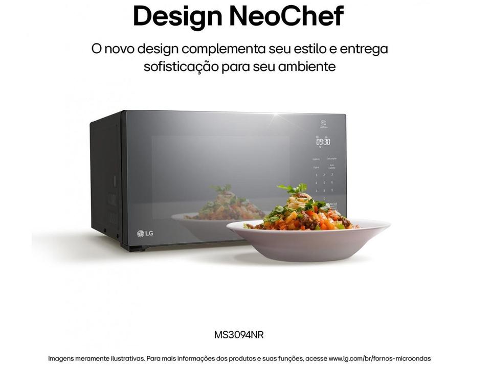 Micro-ondas LG 30L Espelhado Solo NeoChef MS3094NR.FBKFLGZ - 3