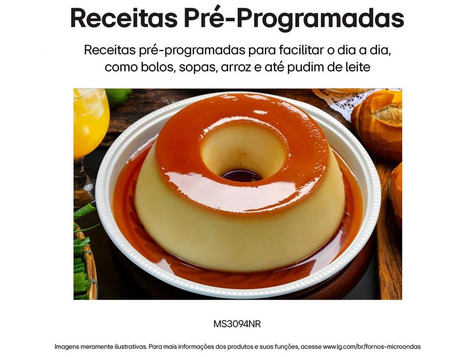 Micro-ondas LG 30L Espelhado Solo NeoChef MS3094NR.FBKFLGZ - 7