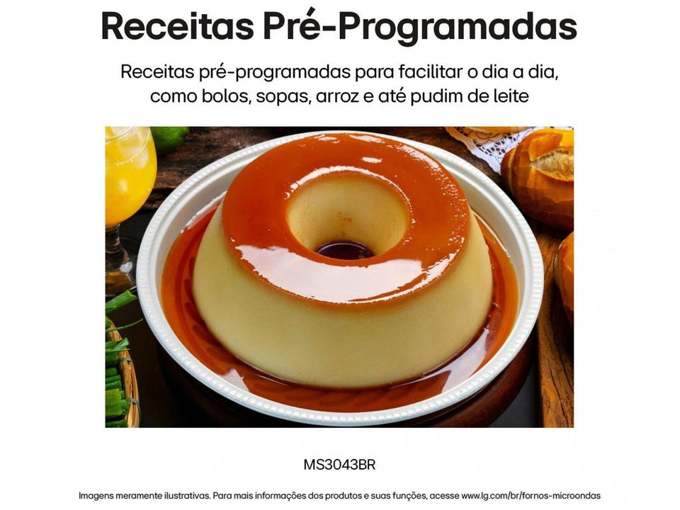 Micro-ondas LG 30L Prata MS3043BR - 12