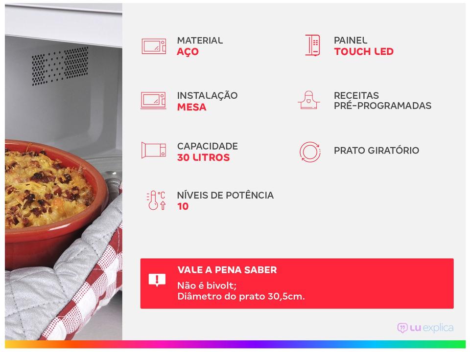 Micro-ondas LG 30L Preto Solo NeoChef MS3033DSA.FBKGLGZ - 1