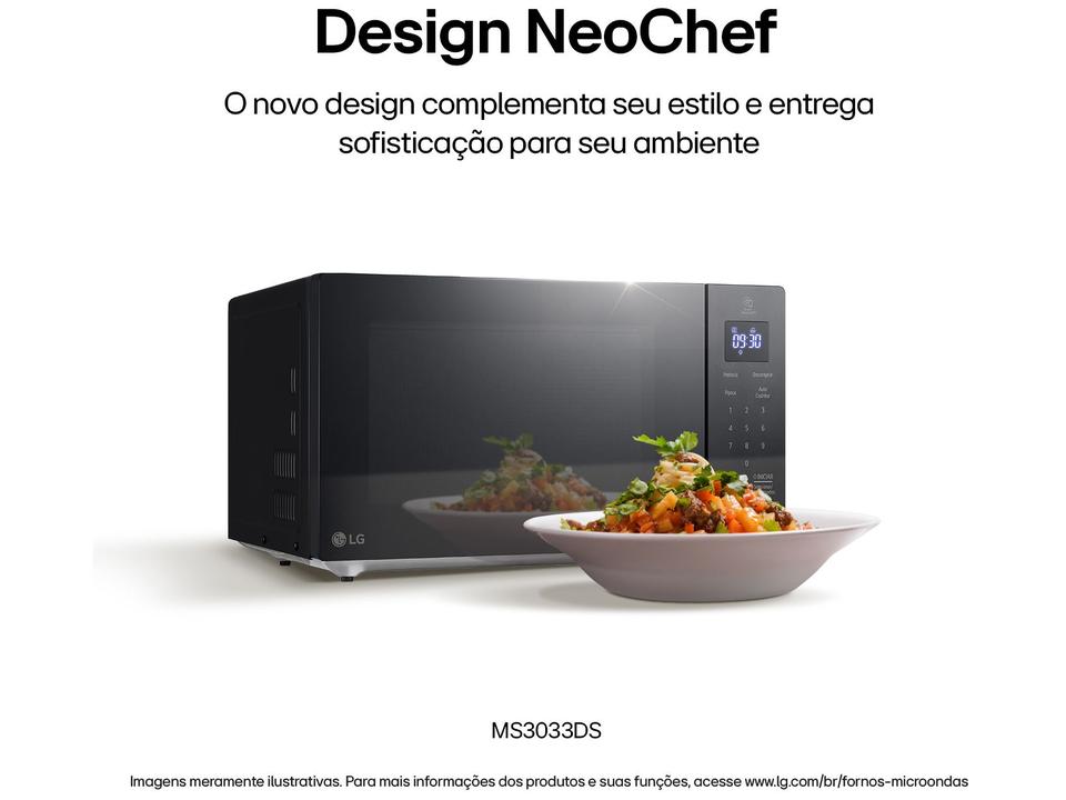 Micro-ondas LG 30L Preto Solo NeoChef MS3033DSA.FBKGLGZ - 2