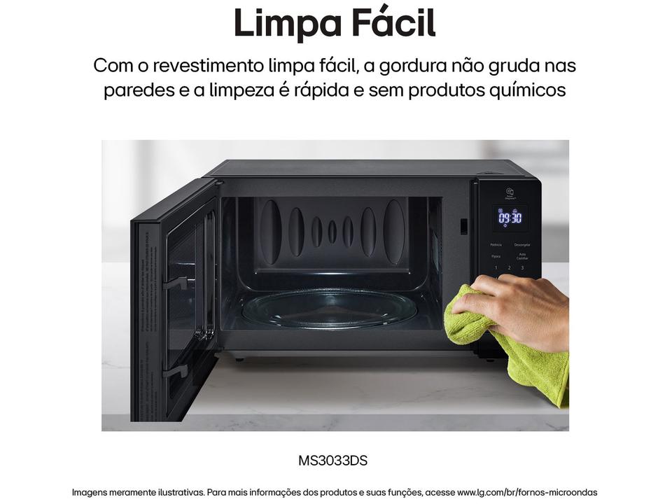 Micro-ondas LG 30L Preto Solo NeoChef MS3033DSA.FBKGLGZ - 3