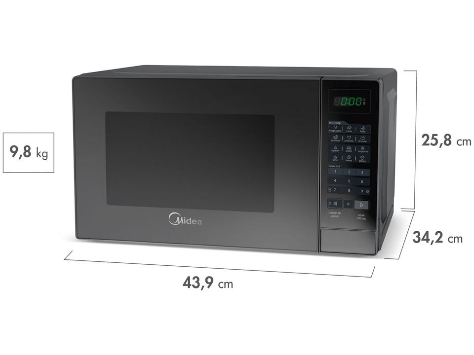 Micro-ondas Midea 20L MRAE2 Prata - 110 V - 10