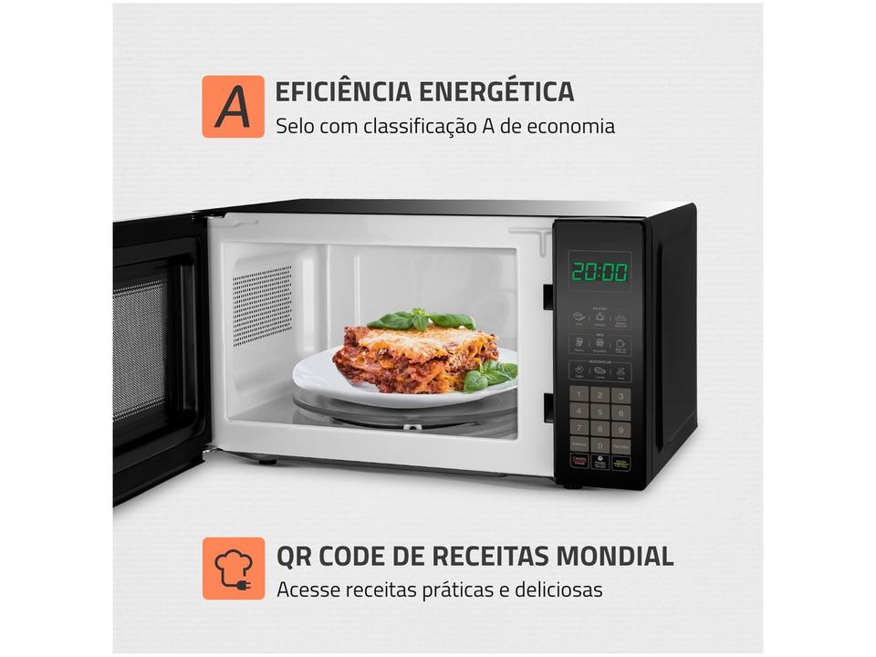 Micro-ondas Mondial 21L Preto MO-01-21-B - 5