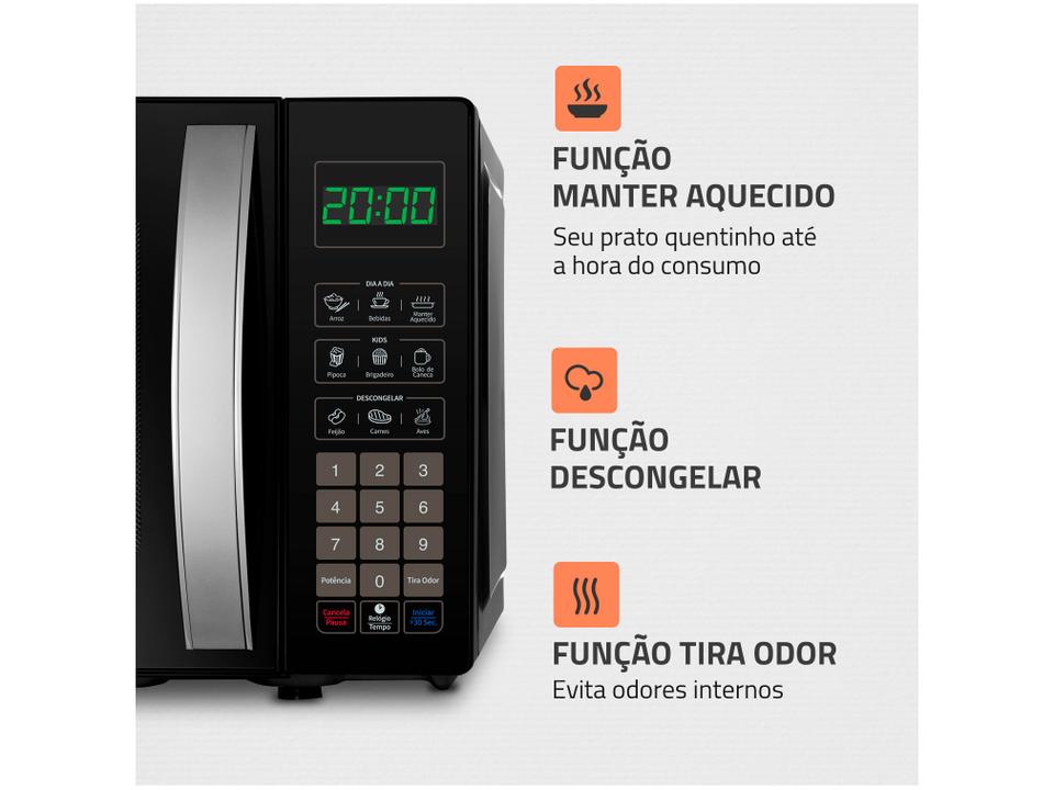 Micro-ondas Mondial 21L Preto MO-01-21 - 3