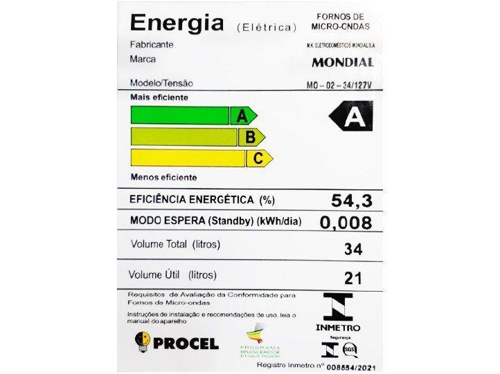 Micro-ondas Mondial 34L Espelhado MO-02-34-E - 13