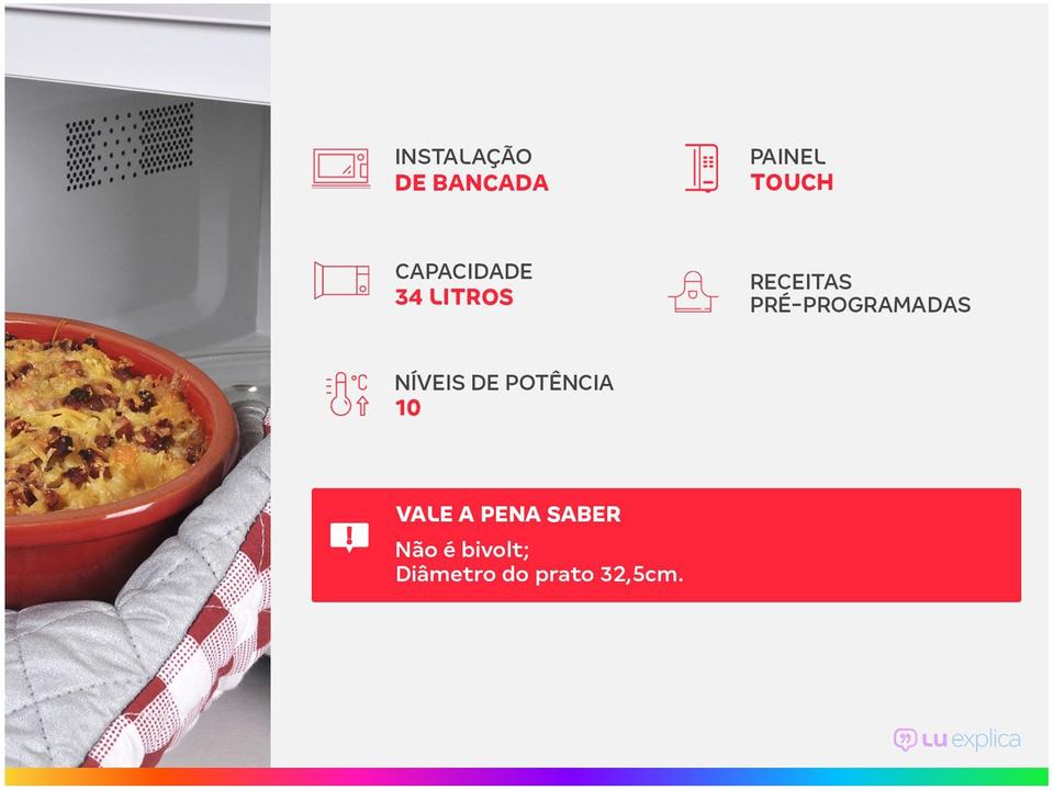 Micro-ondas Mondial 34L Espelhado - 1