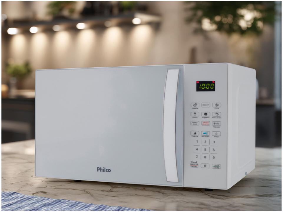 Micro-ondas Philco 20L Multifunções Limpa Fácil PMO23BB Branco - 1