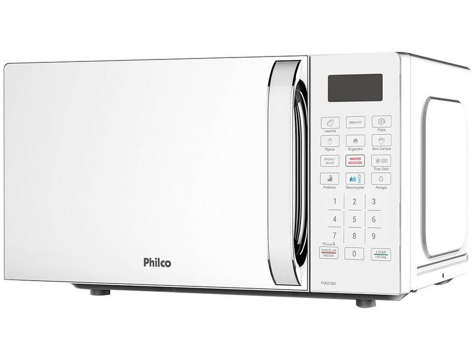 Micro-ondas Philco 20L Multifunções Limpa Fácil PMO23BB Branco - 1