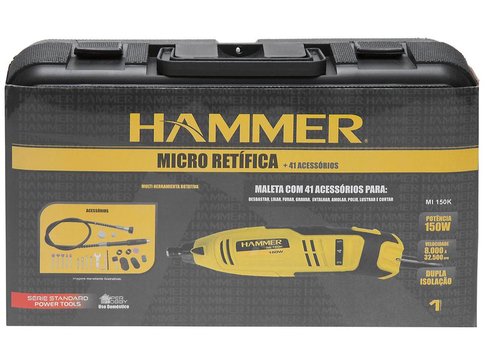 Micro Retífica Hammer GYMI150K_220 150W - 41 Acessórios com Maleta - 220 V - 10