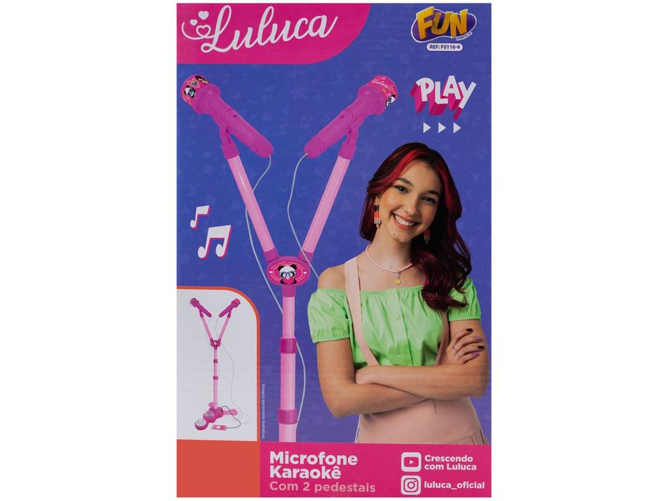 Microfone Com Pedestal Luluca Fun - 11