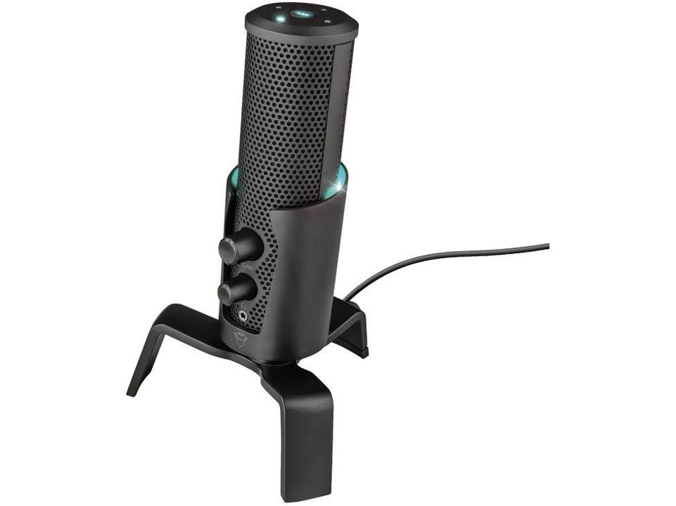 Microfone Condensador Profissional Streaming - para PC Trust Fyru GXT 258 USB com Tripé - 3