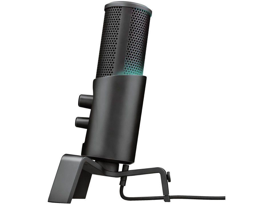 Microfone Condensador Profissional Streaming - para PC Trust Fyru GXT 258 USB com Tripé - 6