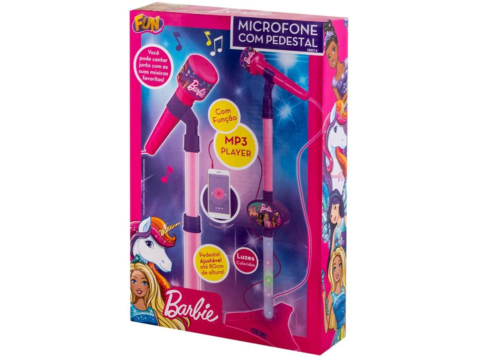 Microfone Infantil Barbie Dreamtopia com Pedestal - 7